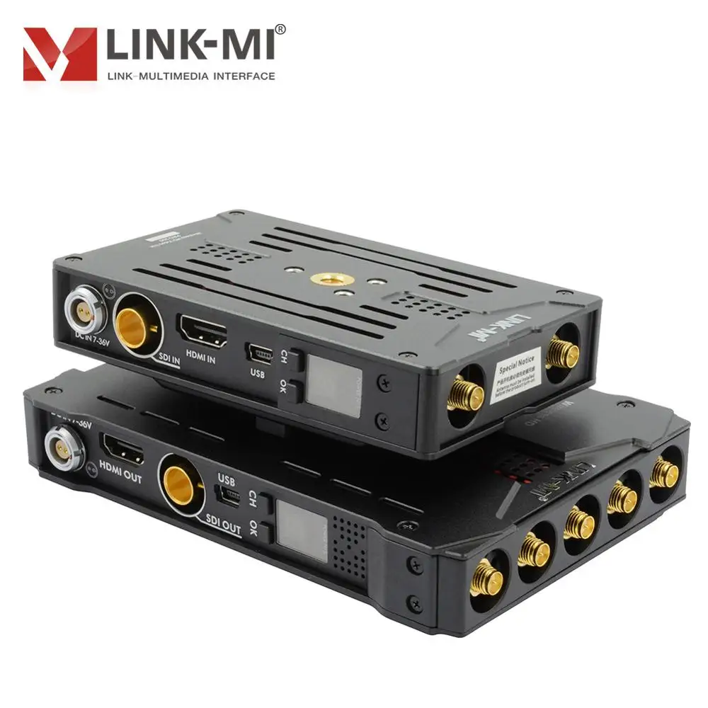 Transmisor y receptor HDMI Wieless 200M SDI, compatible con HDMI LINK-MI, 3G-SDI, sistema de enlace de vídeo HD para transmisión en vivo