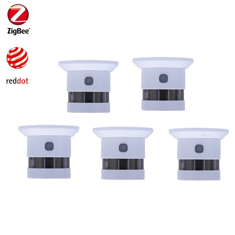 2024 Hot Sell Zigbee3.0 Anti-Fire Smoke Detector Photoeletric Fire Sensor Compatible With Zigbee2mqtt And Home Assistant