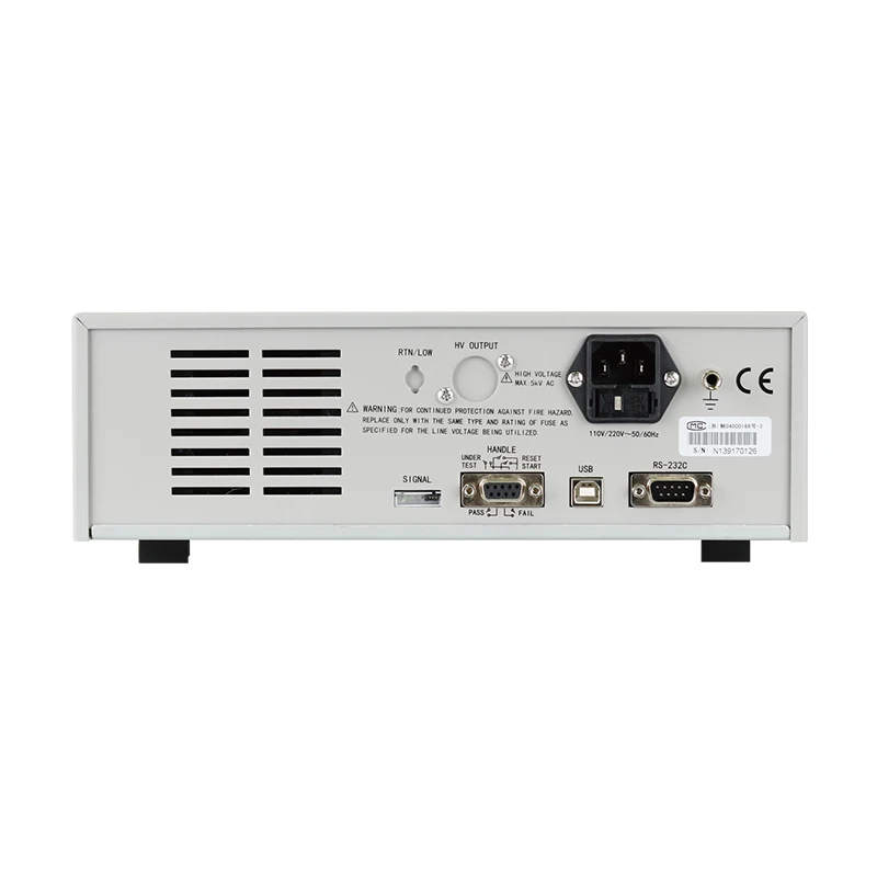 TH9310 AC/DC Hipot Tester ، AC 5KV DC6KV نطاق مقاومة العزل 1Mohm-9999Mohm