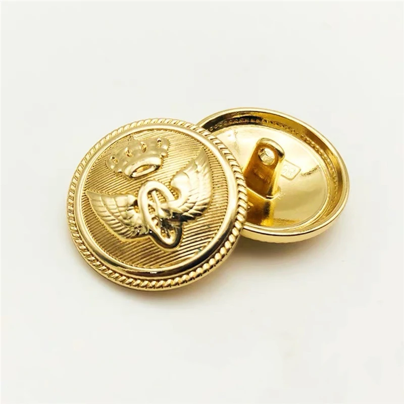 Metal Decorative Buttons for Clothing, Sewing Material, Fashionable Clothes Buttons, 20mm, 10 PCs/Lot