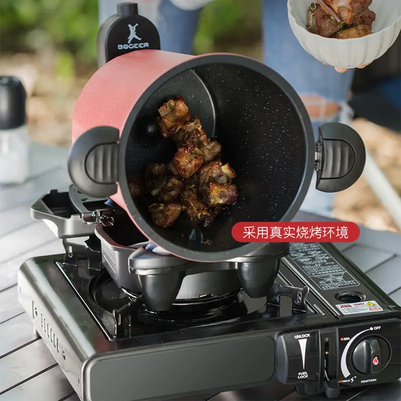 Automatic electric cooking machine robot household kitchen Multifunction cooking Stir fry pan No oily smoke it Can outdoor use