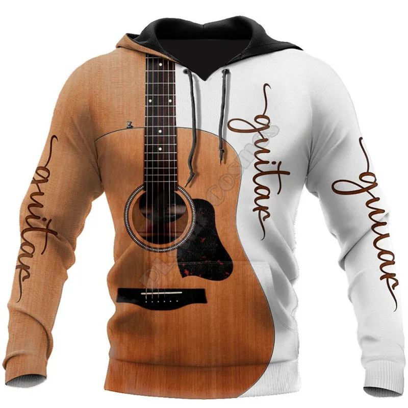 

Premium Guitar 3D All Over Printed Hoodies zipper hoodie women For men Pullover streetwear 02