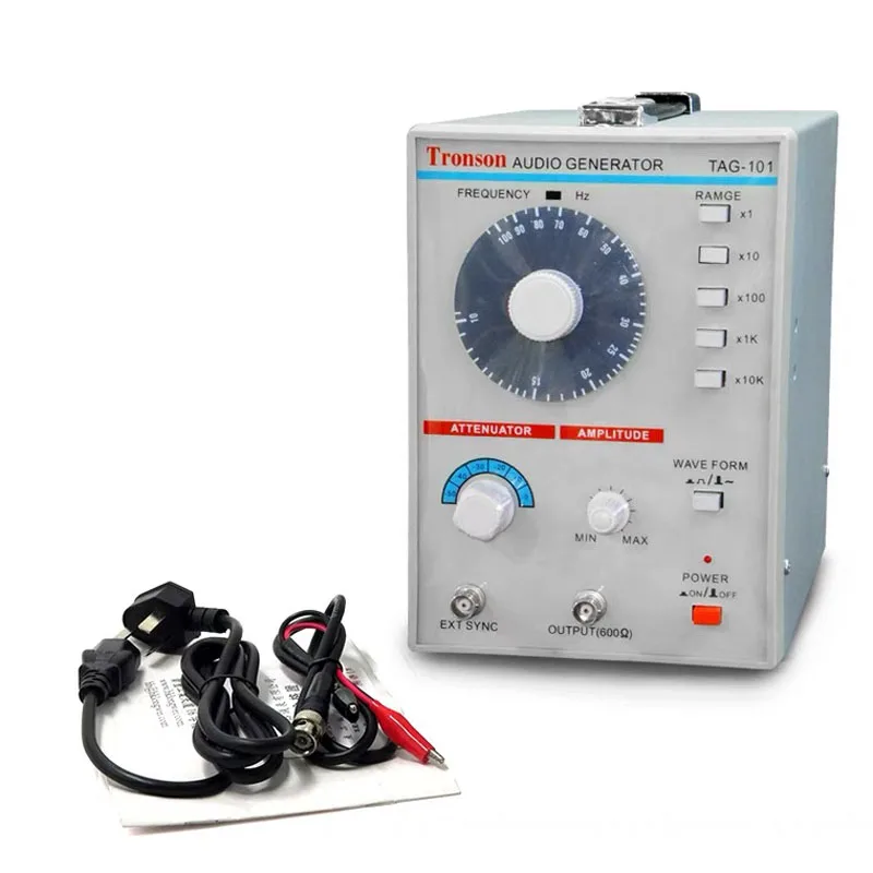 AC 100-240 V TAG-101 Generator sygnału audio niskiej częstotliwości Źródło sygnału 10 Hz-1 MHz