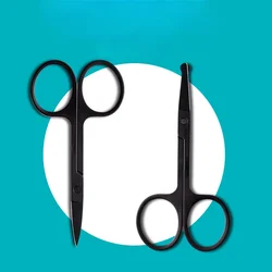 NEW Professional Nail Scissor Manicure For Nails Eyebrow Nose Eyelash Cuticle Scissors Curved Pedicure Makeup Tools