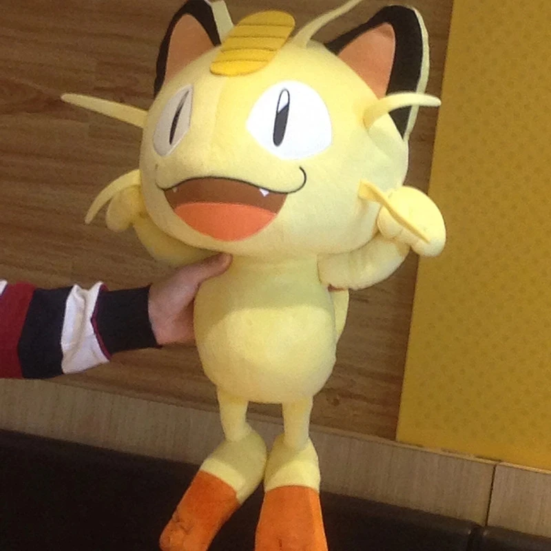 Large size 60cm original Pokemon Meowth plush toy stuffed toys doll doll A birthday present for a child