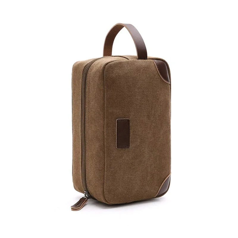 Canvas Outdoor Rits Toilettas Mannen Reizen Zakelijke Make-Up Tas Voor Badkamer Douchekits Opbergtas Vrouwen Cosmetische Tas