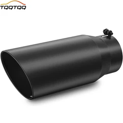 4 Inch/10.16cm Inlet Black Exhaust Tip, 4