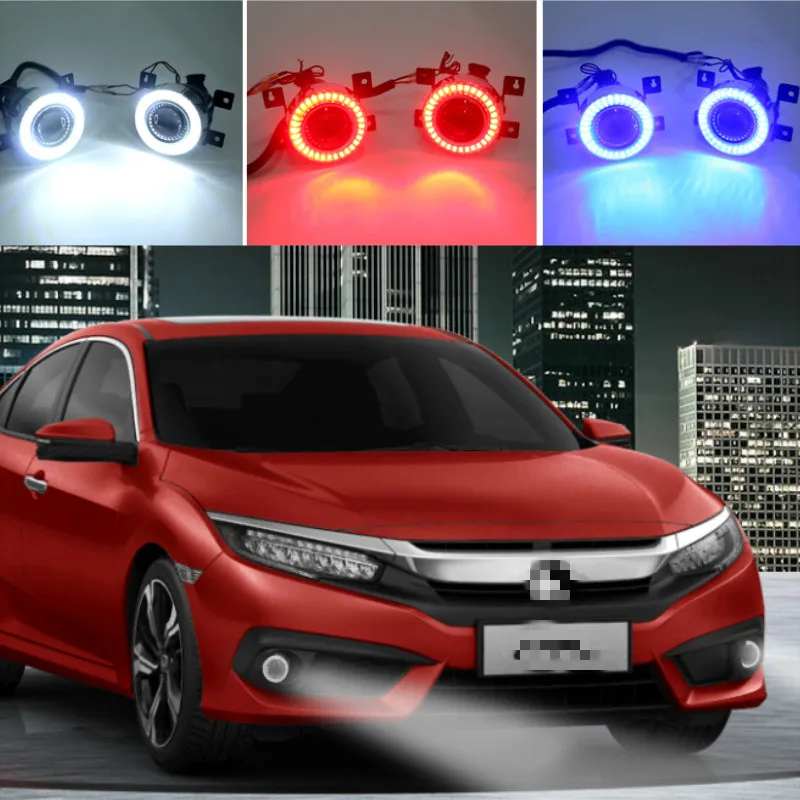 

1Set For Honda Civic 10th 2016-2020 LED DRL Daytime Running Light fog lamp rear bumper brake light tail light