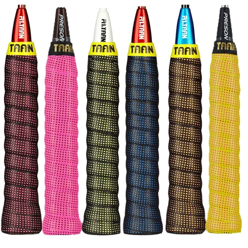 4pcs TAAN TW090 Tennis Racket Grip Viscosity Double Over Grip Sweat Badminton Racket Durability tennis Overgrips