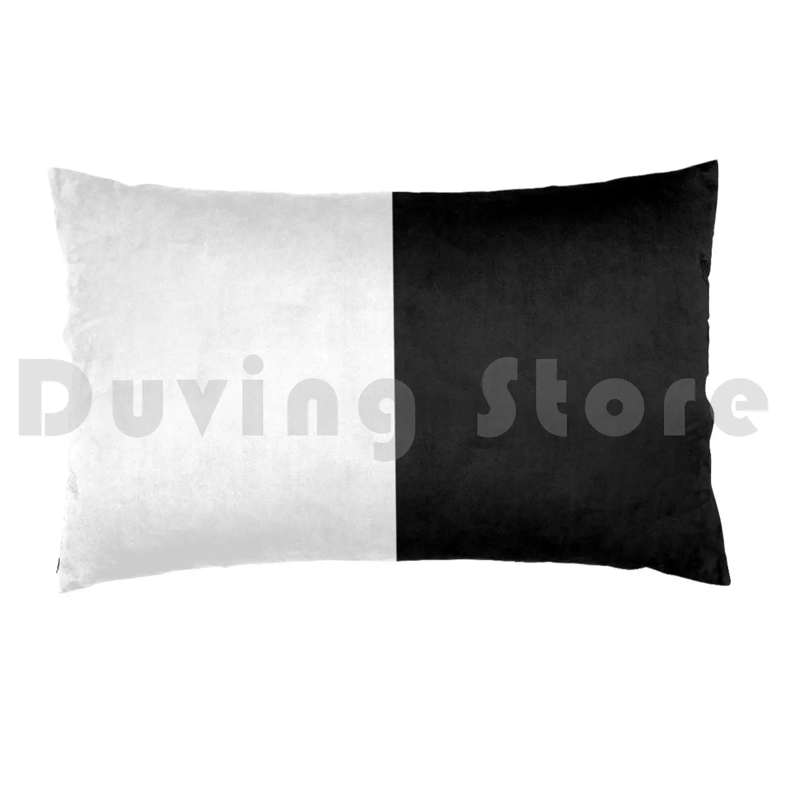 Pillow Case Black And White Hat Black White Black And White Value Monochromatic Monokuro Monokuma