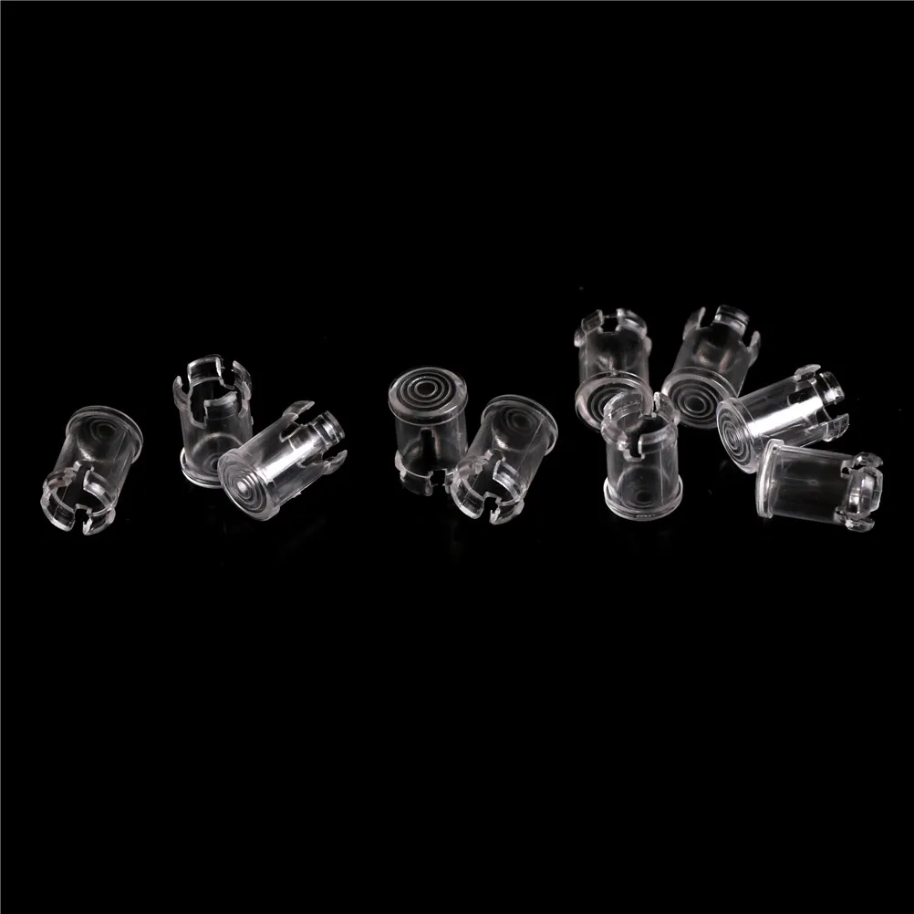 10/20pcs 3mm 5mm 8mm 10mm Clear Black Plastic LED Light Emitting Diode Lampshade Protector