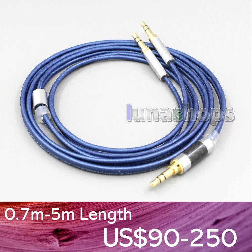 LN006801 High res 99% Pure Silver Earphone Cable For Hifiman Sundara Ananda HE1000se he1000v2 HE6se he400i he400se Arya