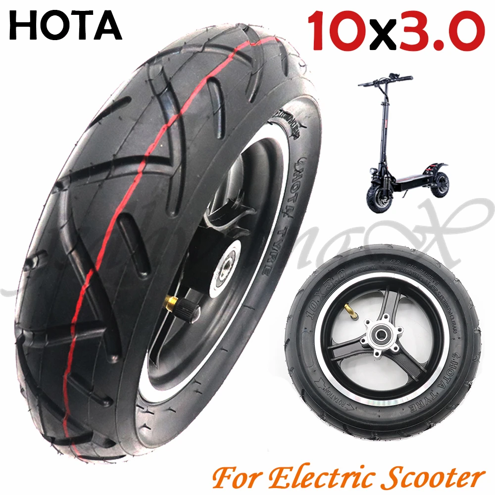 HOTA 10x3.0 tire inner tube alloy Disc brake rims for Electric Scooter Balancing Hoverboard 10*3.0 tyres 10 inch pneumatic wheel