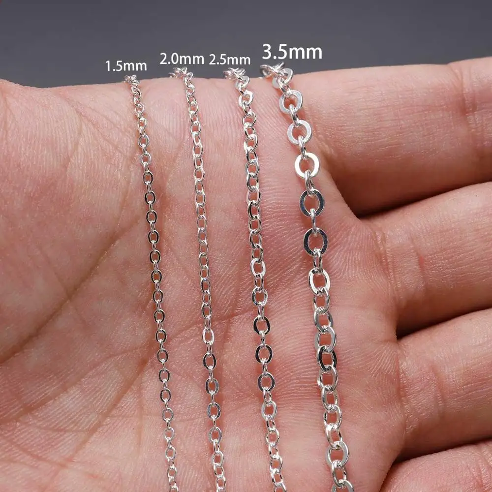 5 m/lot Gold/Bronze Plated Necklace Chain For Jewelry Making Findings DIY Necklace Chains Materials Handmade Supplies