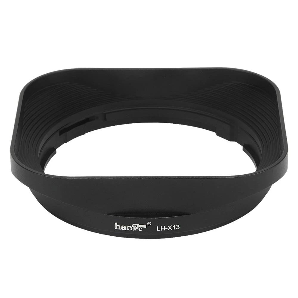 Haoge LH-X13 Metal Square Lens Hood for Fujifilm Fuji XF 18-55mm F2.8-4.0 R LM OIS FUJI 18-55 14mm/2.8 Camera lens