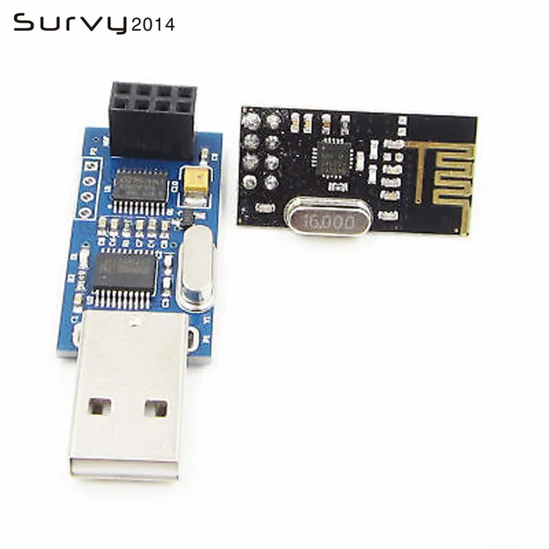 USB Adapter Board+ NRF24L01 wireless data transmission module 2.4G / the NRF24L01 upgrade version