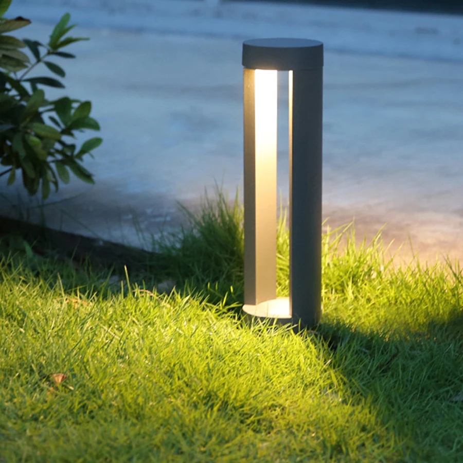 

Outdoor Garden Lawn Lamp Waterproof Aluminum Pillar Light Ground Light Villa Courtyard Pathway Landscape Lawn Bollards Lights