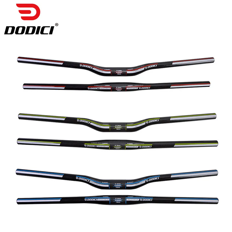 

DODICI Ultralight Carbon Fiber Mountain Bike Straight Handlebar 3k Bright Light Bicycle Handlebar Horizontal Flat Handlebar