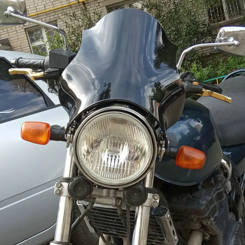 شاشة واقية من الرياح لسوزوكي VX800 VX 800 GN400 GN250 GN125 GN125E GN125U GN 400 250 125 E U شاشة دراجة نارية زجاج أمامي دخان رمادي