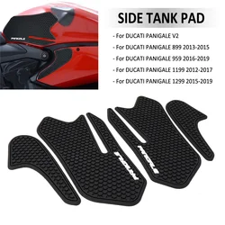 2012-2019 moto antiscivolo serbatoio Pad Gas Grip Grip trazione laterale adesivi protettivi per DUCATI PANIGALE V2 899 959 1199 1299