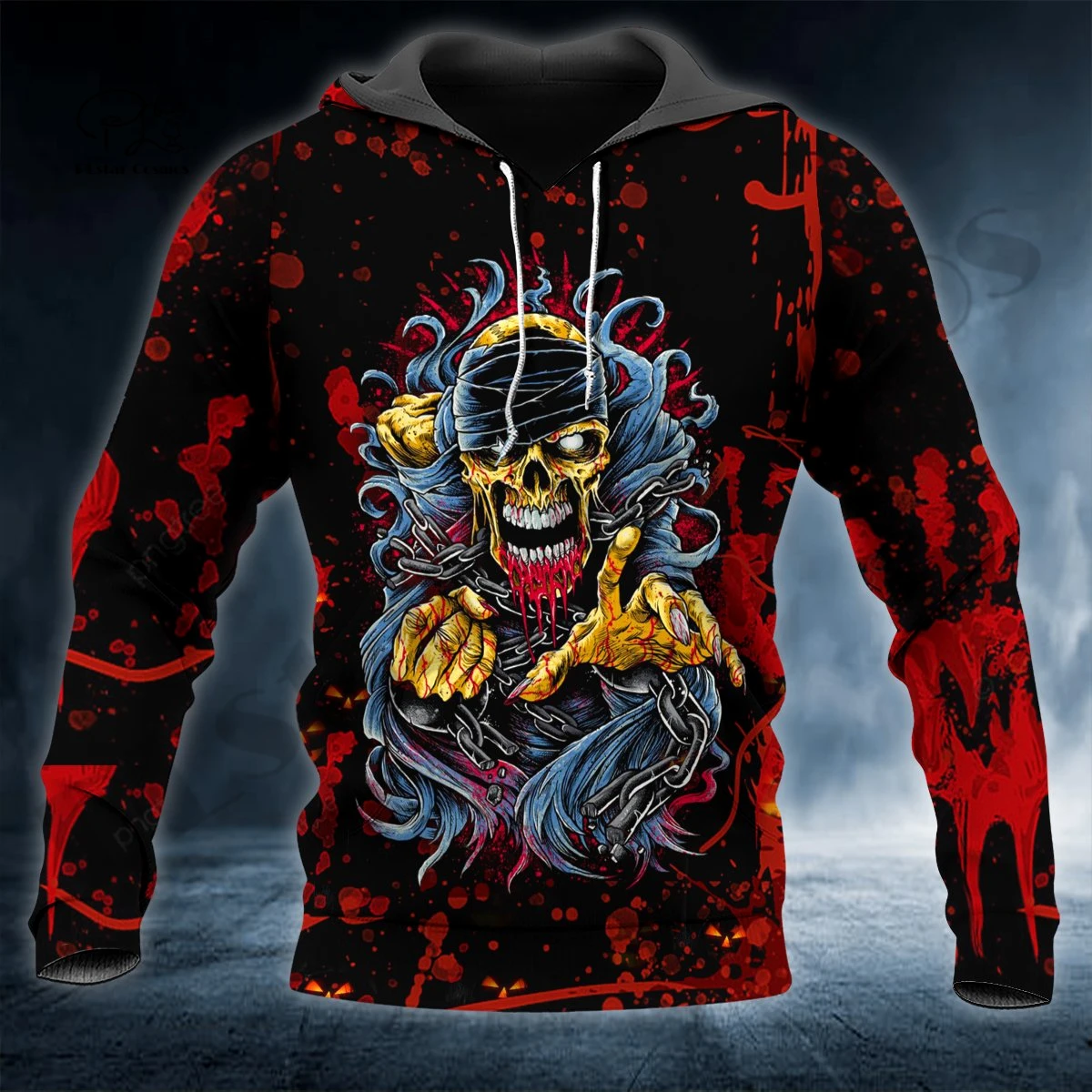 

PLstar Cosmos 3Dprinted Newest Skull Gothic Horror Bloody Harajuku Streetwear Pullover Unique Unisex Hoodies/Sweatshirt/Zip -6