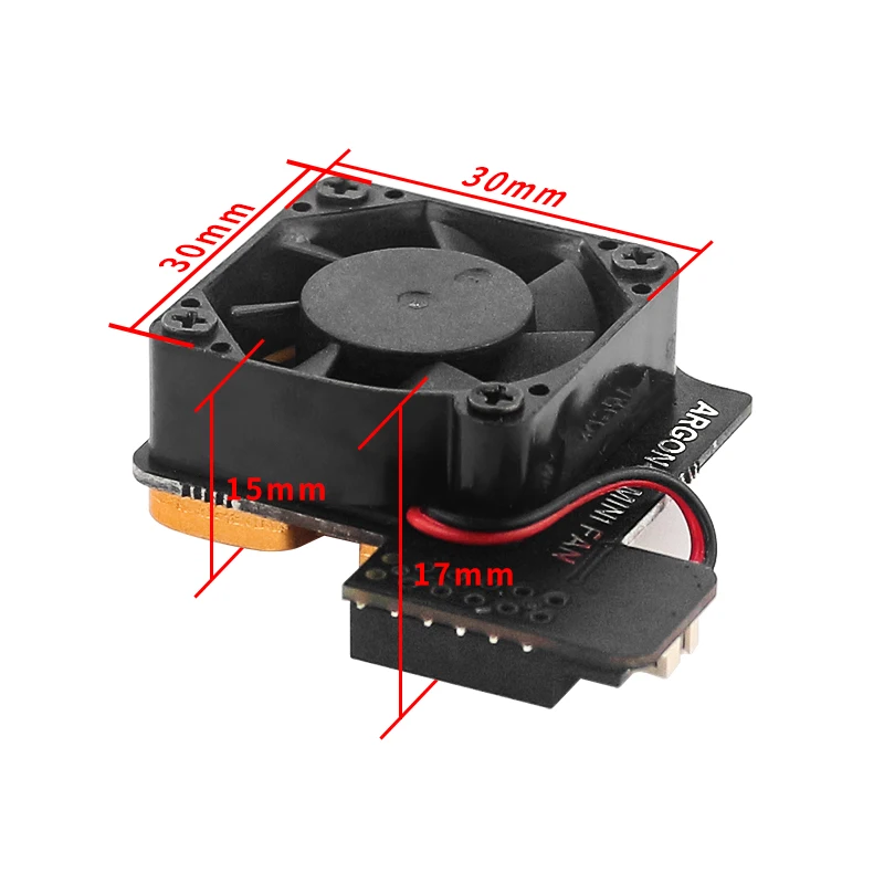 Argon Raspberry Pi 4B 3B+/3B Mini PWN Switch Controller Cooling Fan With Copper base Heatsinks