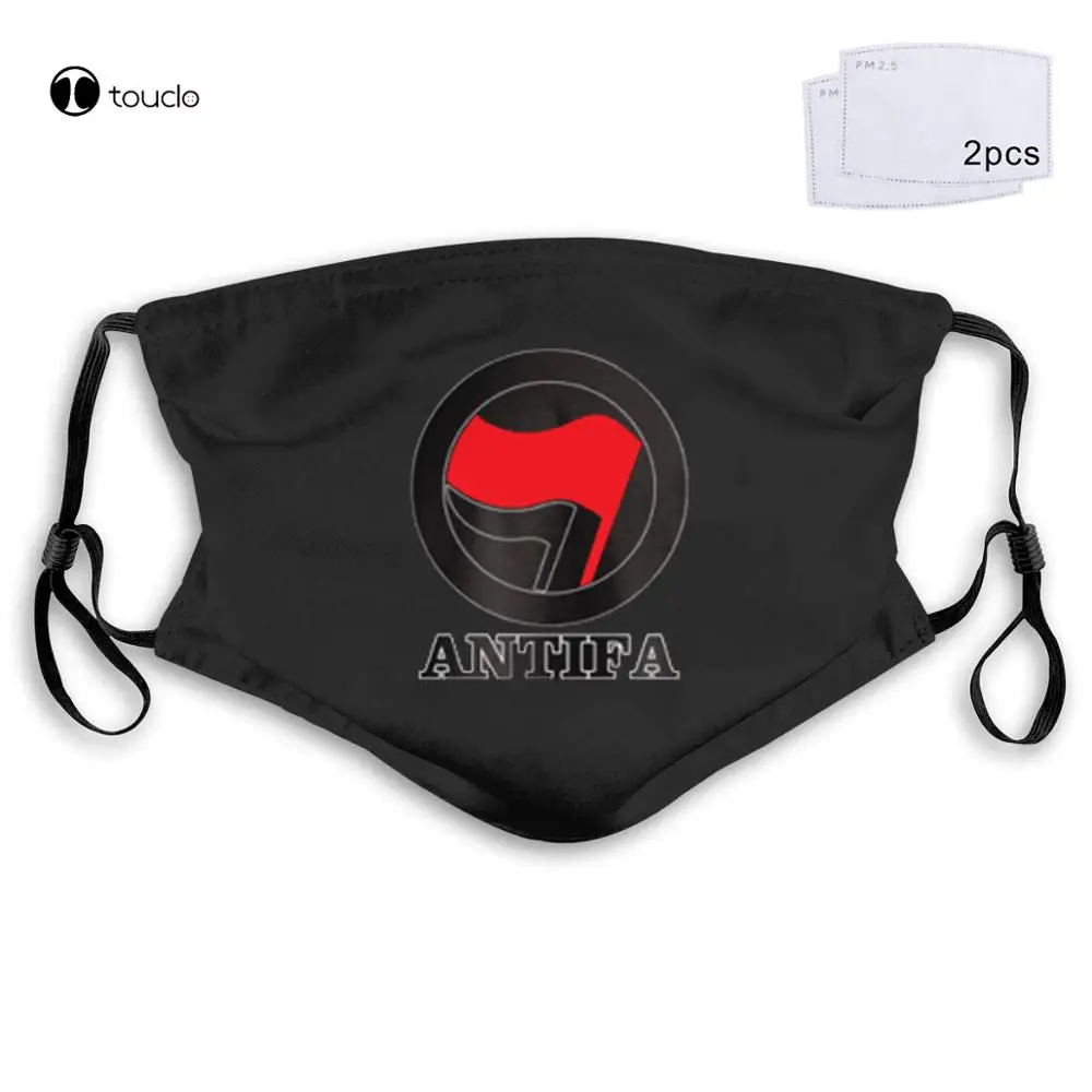 Antifa Chống Chủ Nghĩa Phát Xít Antifascism Phong Trào Phản Đối Giá Rẻ Khẩu Trang Lọc Bỏ Túi Vải Có Thể Tái Sử Dụng Có Thể Rửa Được