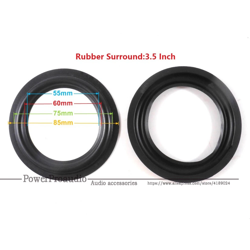 ALison 우퍼 베이스 스피커 서라운드 고무 수리, 3.5 인치, 로트당 10 개 (3 1/2)