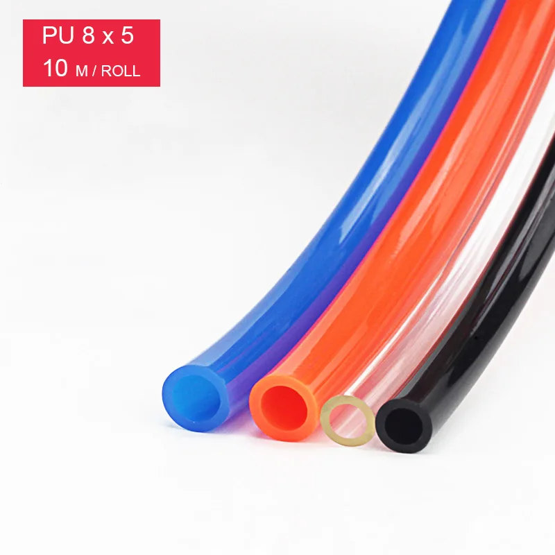 Quick-Release Hose PU8*5 air hose 10M/lot Red Black Blue air hose compressor 8mm OD 5mm ID pneumatic hose air compressor hose
