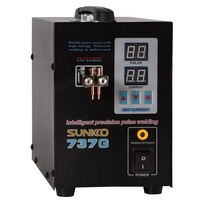 SUNKKO 737G Spot welder 1.5kw LED illumination Dual Digital Display double pulse Welding Machine for 18650 battery