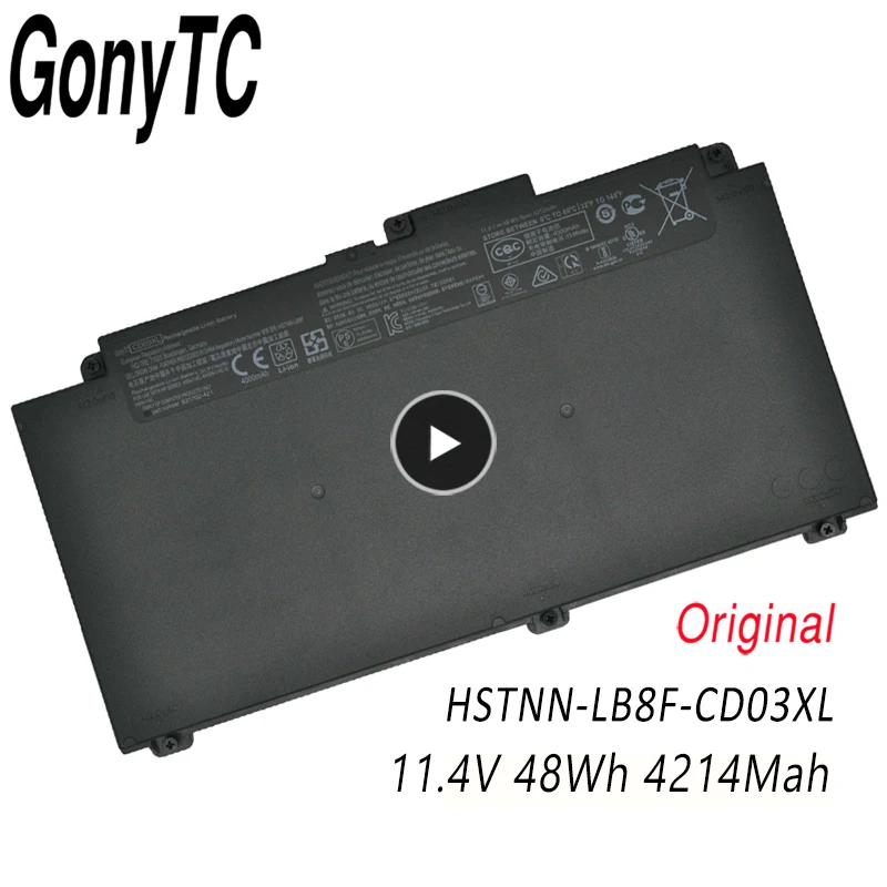 Nueva batería de ordenador portátil CD03XL para HP ProBook 640 645 650 G4 G5 650 G7 Series HSTNN-LB8F HSTNN-IB8B HSTNN-UB7K 931702 -421 CDO3XL