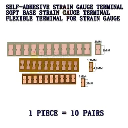 10pairs Strain gauge wiring terminal strain gauge accessories Self adhesive type Gum base material PCBboard,largesmall size