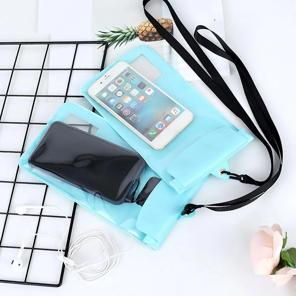 Underwater Pouch Anti-sinking Waterproof Bag Dust-proof Large Space IP68 Floating Air Phone Pouch