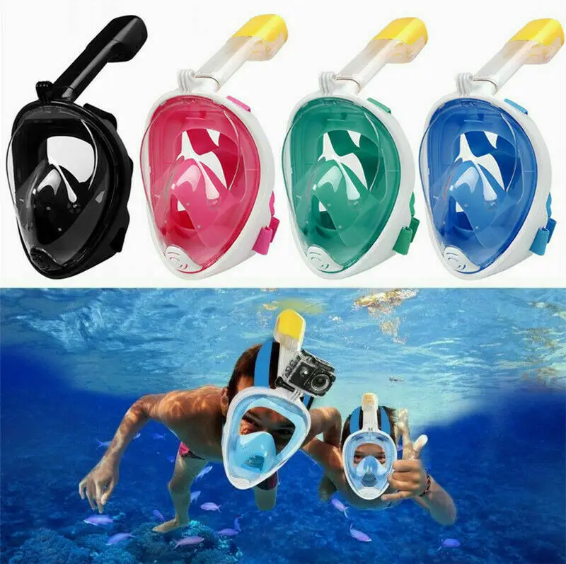 New Version Full Face Diving Snorkel Mask Swimming Scuba Anti-Fog Kid Adult