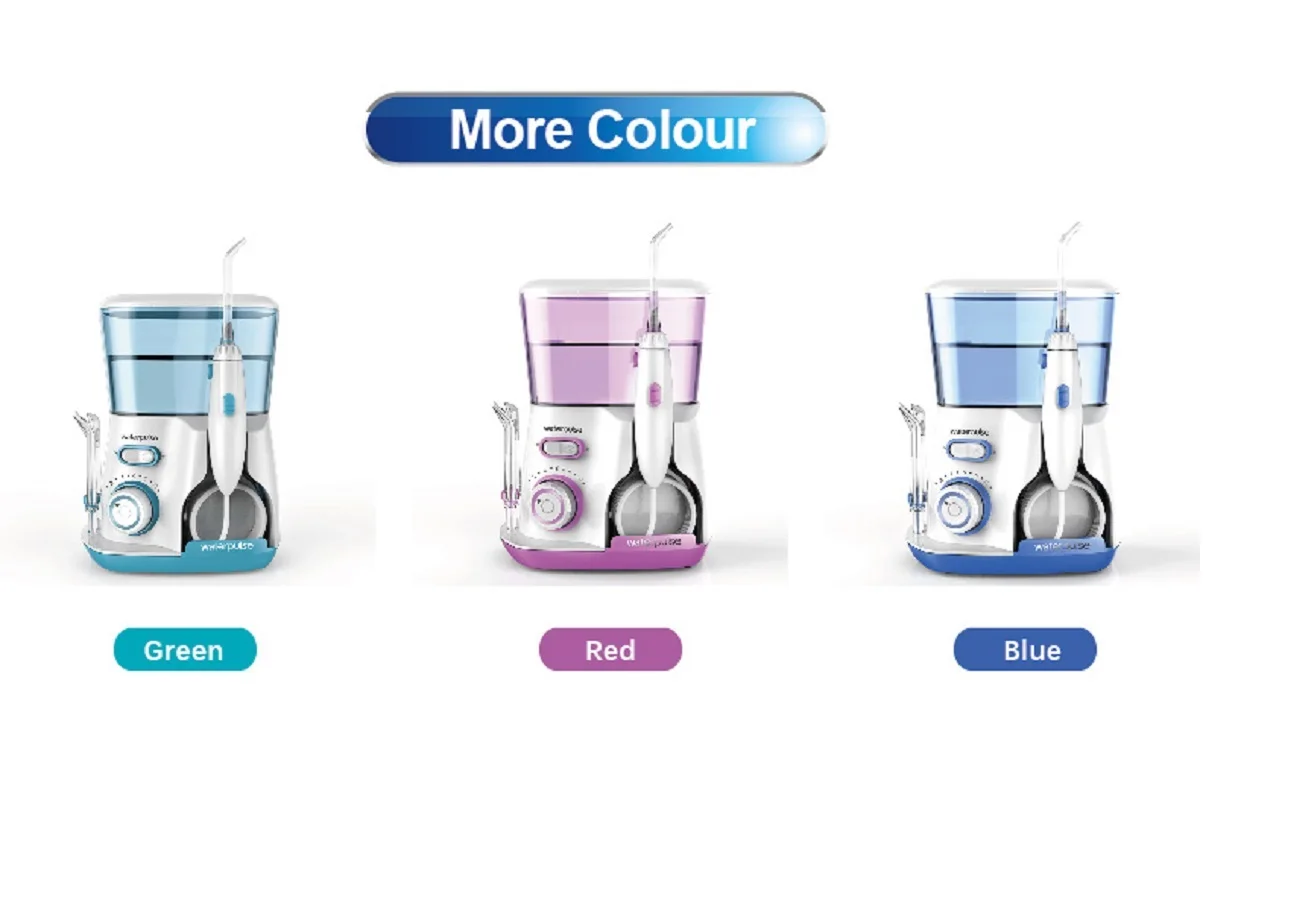 

Waterpulse V300G Oral Irrigator 5pcs Tips Dental Water Flosser Water Floss 800ml Oral Hygiene Dental Flosser Water Flossing V300