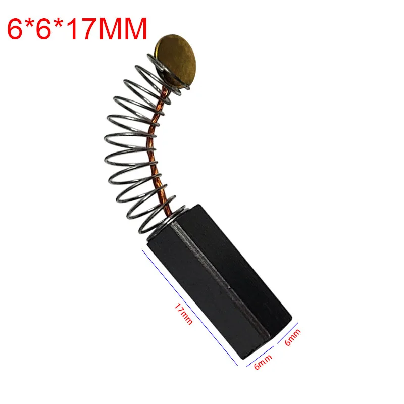 10pcs Electric Grinder Carbon Brushes Replacement Angle Grinder Power Tools Spare Parts Replacement Drill Grinder Accessories