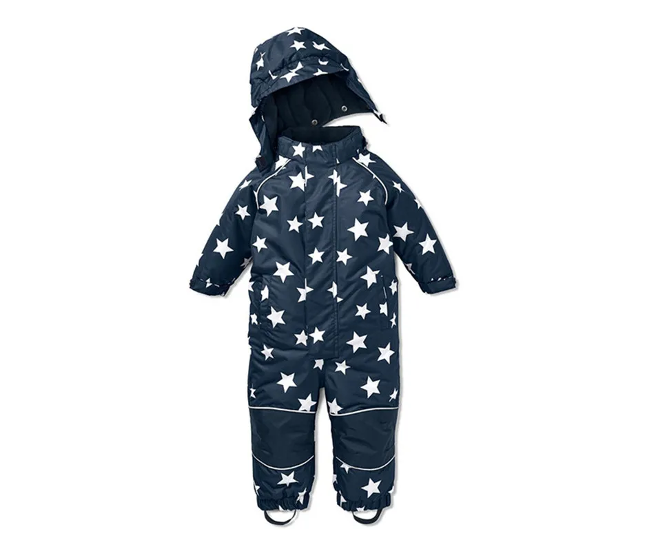 2023Russian children\'s one-piece ski suit plus velvet quilt thickening windproof waterproof men and women super thick