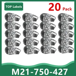 5 ~ 20Pack Vinyle Étiquette TAPE M21 750 427 Remplacement attro Cartouche Maker TAPE BMP21-PLUS BMP21-LAB Panneaux Électriques, Datacom TAG