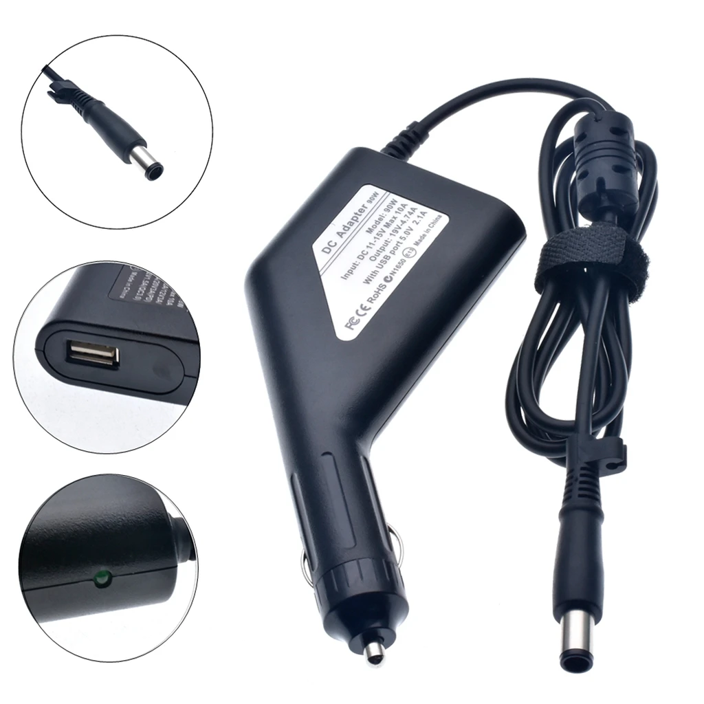 19V 4.74A 90W Car Laptop Power Adapter for Hp Probook 440 G1 430 G1 450 G2 4520s 4710S 4720s 6531s Pavilion DV3 DV4 DV5 DV6*