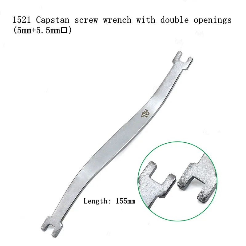 

Piano Keyboard Repair Tuning Tool Double-Port Staple Wrench Dual-Purpose Staple Wrench String Gauge (large/small)1521