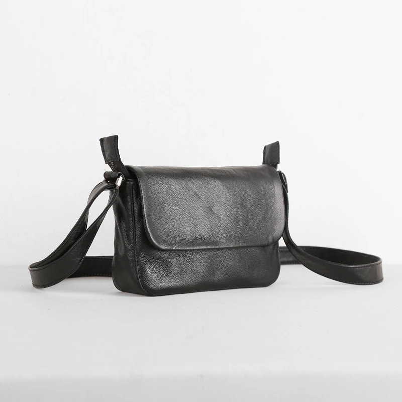 Heren Mini Messenger Bag Echt Lederen Luxe Handgemaakte Kleine Crossbody Schoudertas Opslag Mobiele Telefoon Tas Koeienhuid Boekentassen