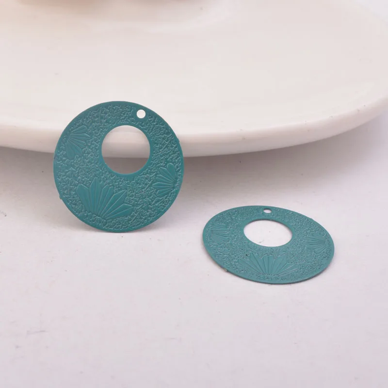 50 Stück AB1236 21*21mm Filigrane Runde Anhänger – Detail 6