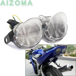 Integrated LED Brake Stop Taillight w/ Turn Signal Lights For Yamaha YZF R6 YZF-R6 YZFR6 2001 2002  Motorcycle Blinker Taillamp