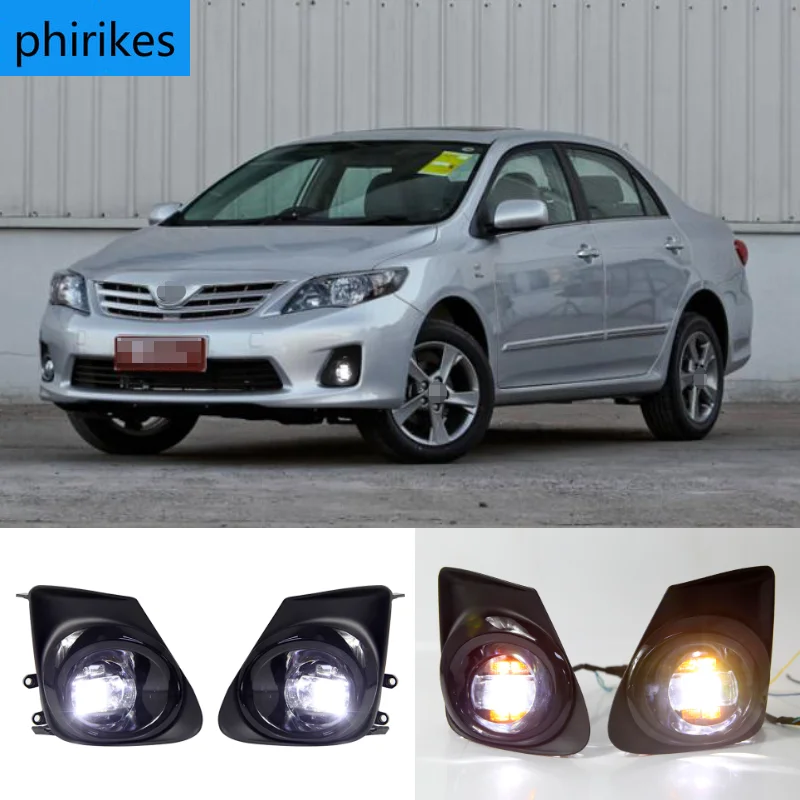 

Fog light for Toyota Corolla 2011-2013 headlight fog lights fog lamps Switch Grille cover halogen LED foglights frame headlights