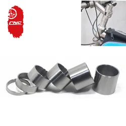 Chooee Titanium Bicycle Headset Washer, Cycling MTB Road Bike Fork Stem Spacers 5 10 15 20 25 30 mm Cycling Accessories Part