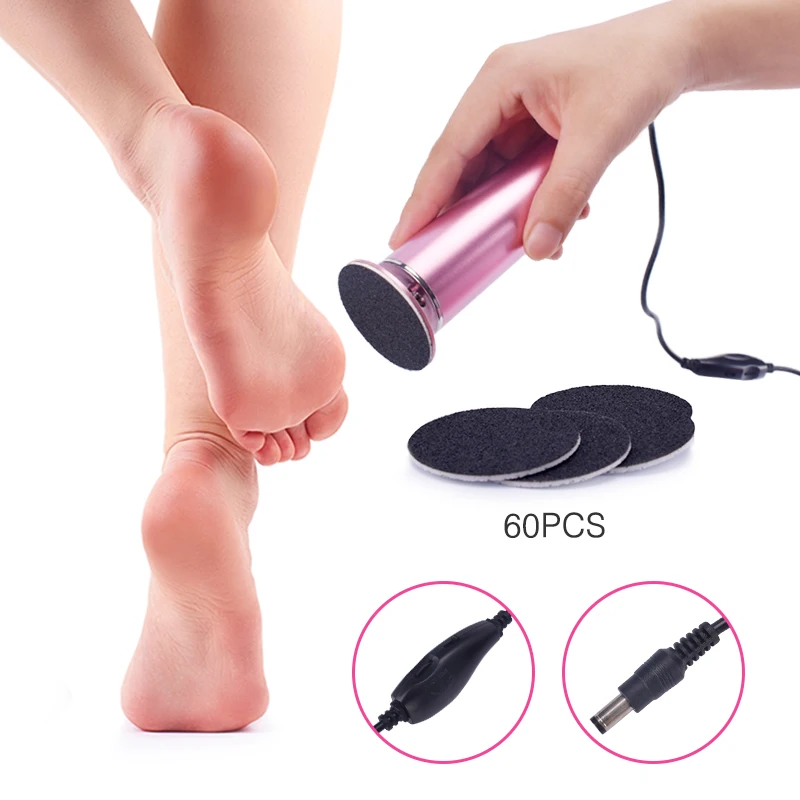 Electric Pedicure Tools Foot Care File Leg Heels Remove Dead Skin Callus Remover Feet Clean Care Machine & Replacement Sandpaper