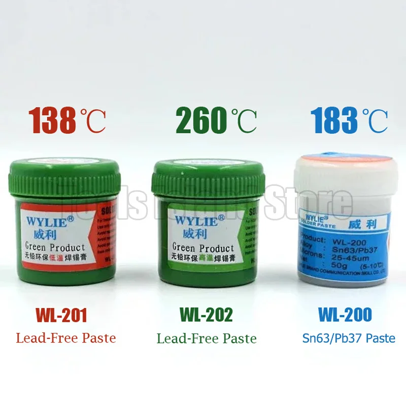 

Best Melting Point 138 / 183 /260 degrees Lead-free low temperature solder paste for A8 A9 A10 A11 CHIP Special tin pulp