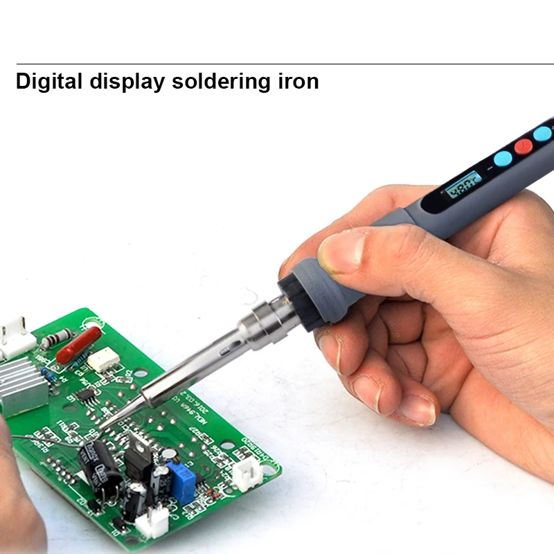 60 واط/220 فولت LCD سبيكة لحام الرقمية لحام قابل للتعديل التدفئة الداخلية الرقمية ترموستاتي خال من الرصاص التحكم
