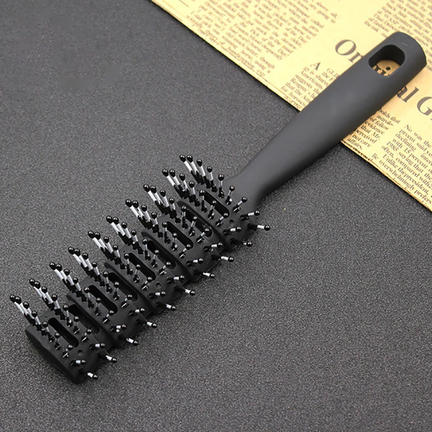 Nhựa Tóc Chống Tĩnh Điện Tóc Massage Da Đầu Bàn Chải Chống Trơn Trượt Tay Cầm Combo Chuyên Nghiệp Thời Trang Lược Massage Cho dụng Cụ Tạo Kiểu Tóc