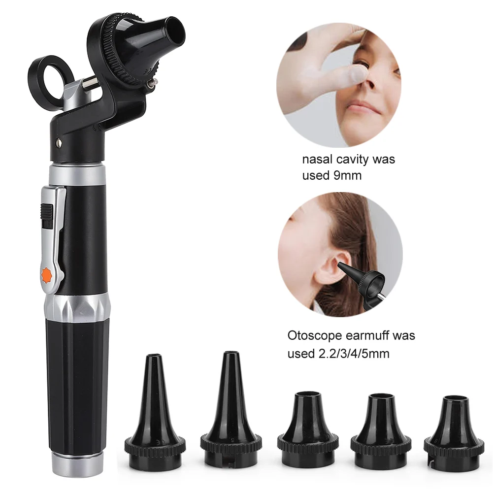 Portable Electric Otoscope Diagnostic Otoscope LED Light Ear Check Examination Tools Set Medical Otoscope Clinical Diagnostic